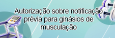 Licenciamento administrativo para ginásios de musculação ou de manutenção